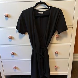 Babaton size S wrap dress, black